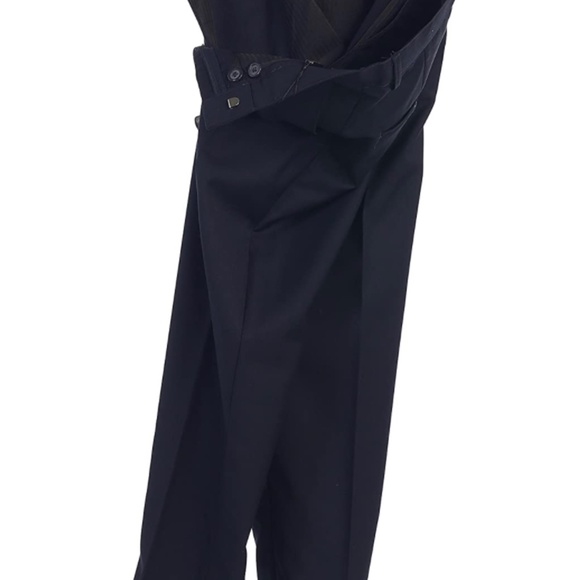 Gioberti Boys Flat Front Dress Pants Navy with adjustable waistband size 6 - Picture 5 of 6